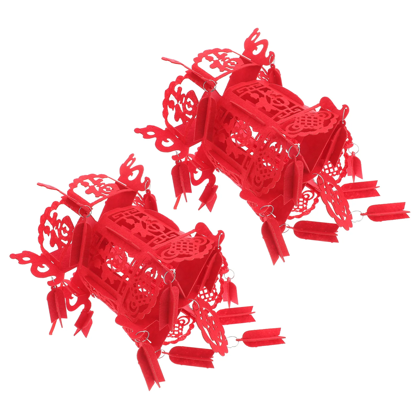 Красные весенние праздничные фонарики - Фотография_3