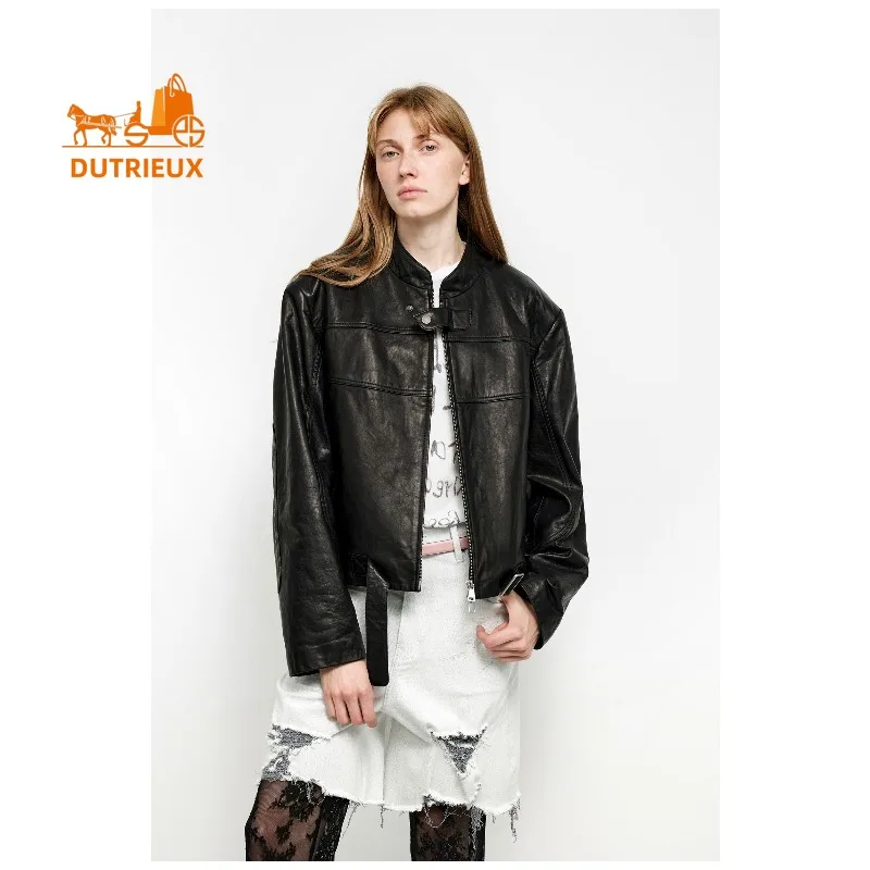 Осенняя женская мотоциклетная куртка - Фотография_4