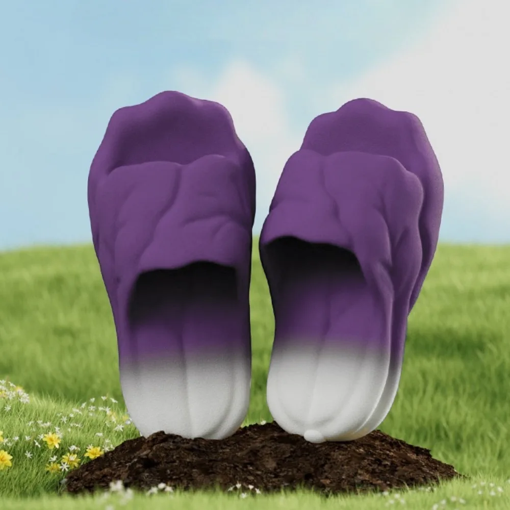 Обувь, креативные тапочки с имитацией капусты