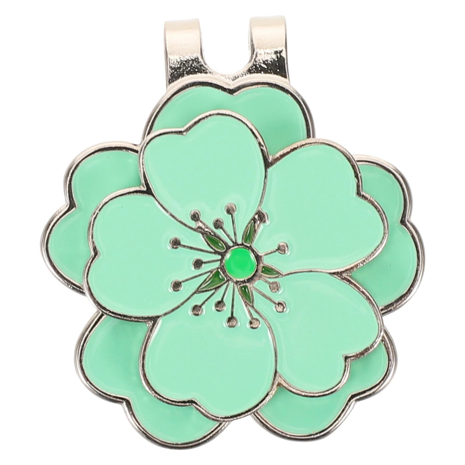 Зажим для шляпы для гольфа в форме цветка