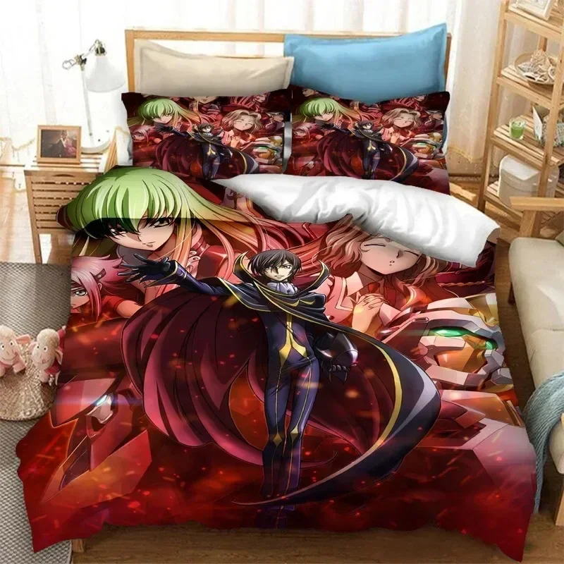 Модный комплект постельного белья с 3d аниме code geass - Фотография_4