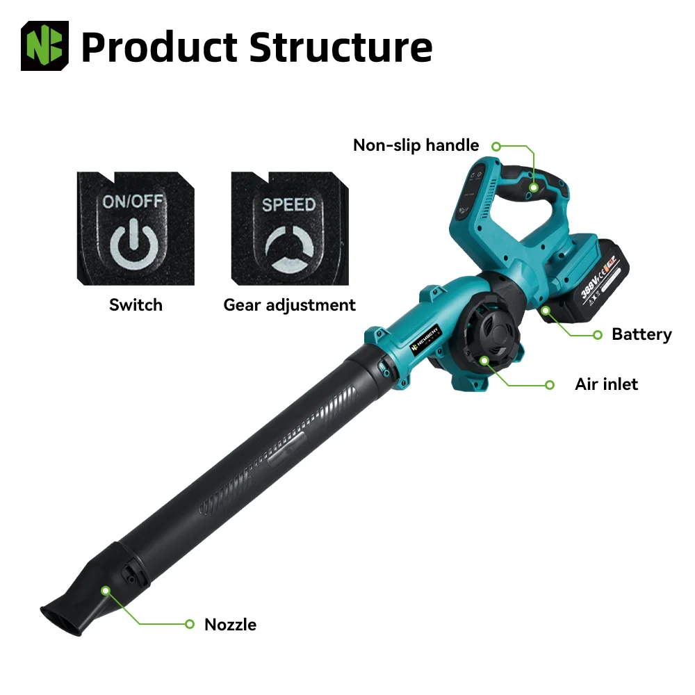 Беспроводная электрическая воздуходувка newbeny 270 - Фотография_6