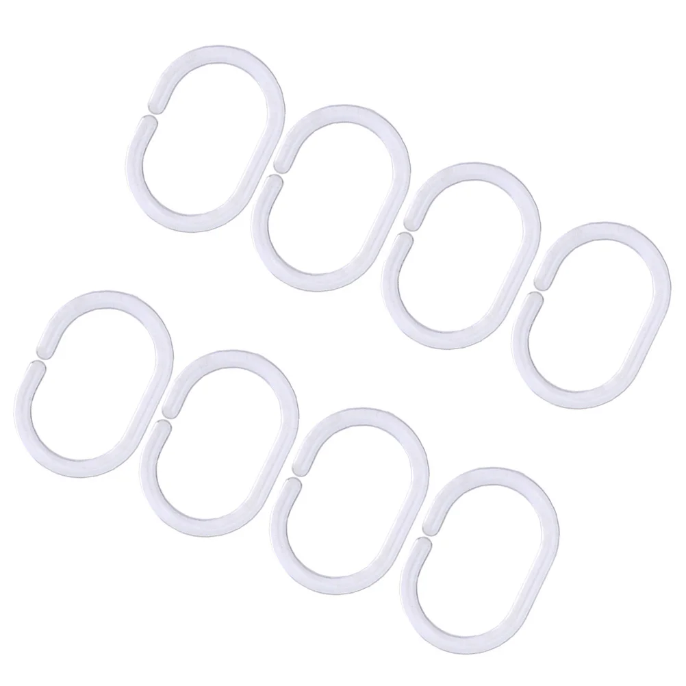 Пластиковые вешалки для занавесок для душа без трения - Фотография_4