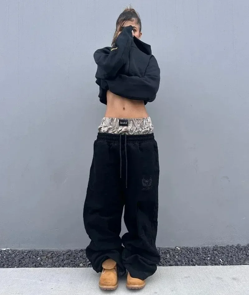 Y2k harajuku брюки с высокой талией - Фотография_4