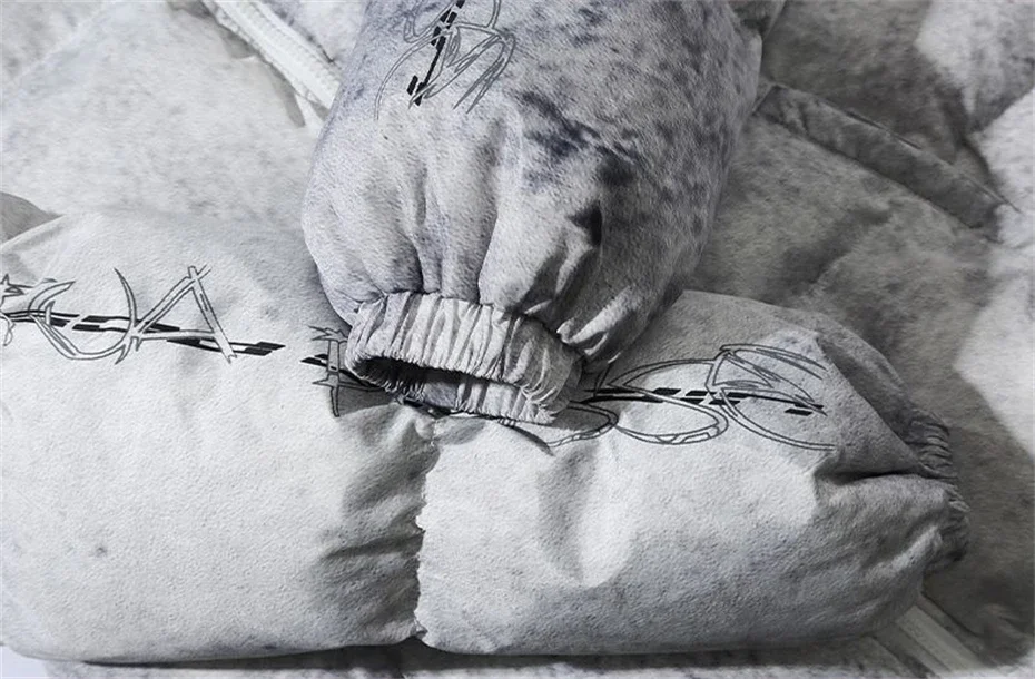 Зимняя парка с принтом тай-дай - Фотография_5