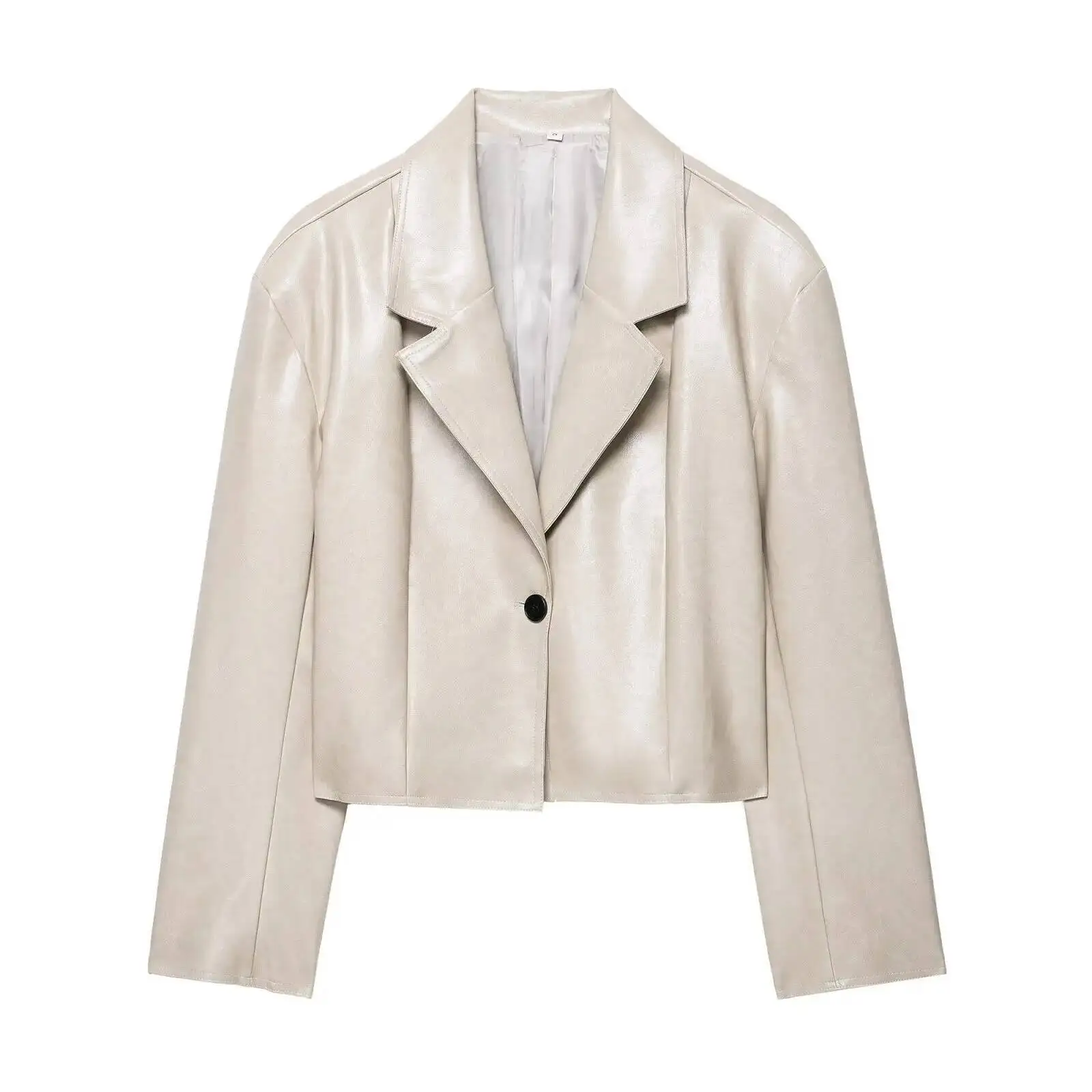 Модная женская куртка из искусственной - Фотография_3