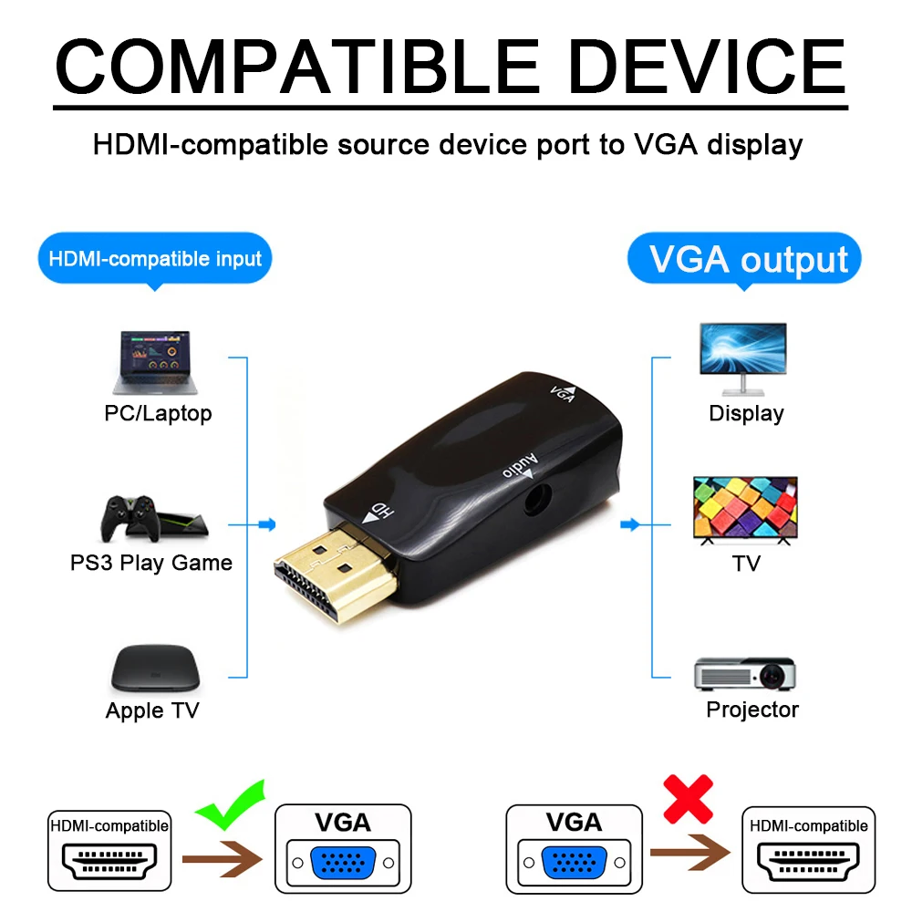 Адаптер hdmi-совместим с vga - Фотография_2