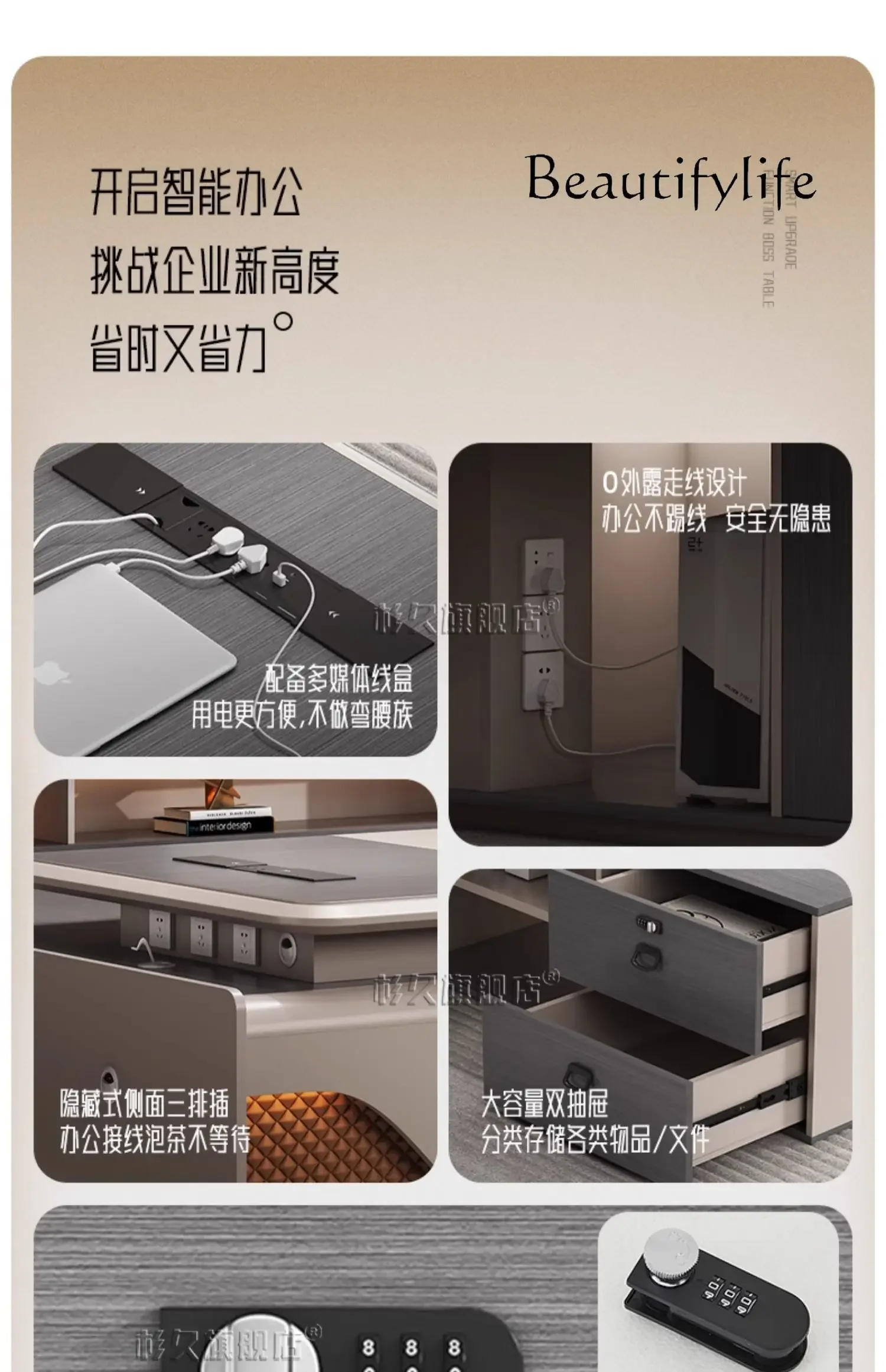 Q mesa de centro salal shape storage - Фотография_6