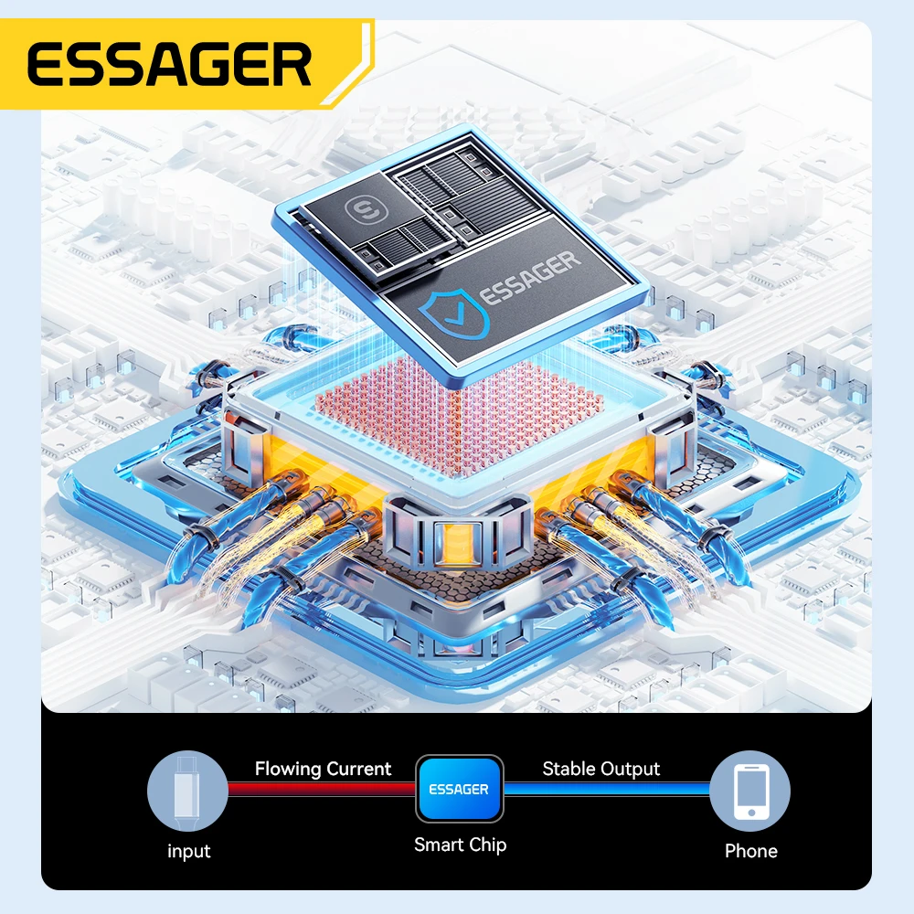 Essager 7a usb-кабель типа c для realme huawei p40 pro 100 вт - Фотография_5