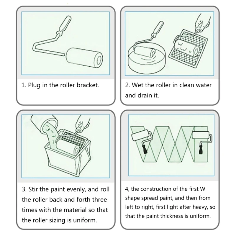 9-дюймовая черная волокнистая роликовая кисть для нанесения на шпаклевки - Фотография_5