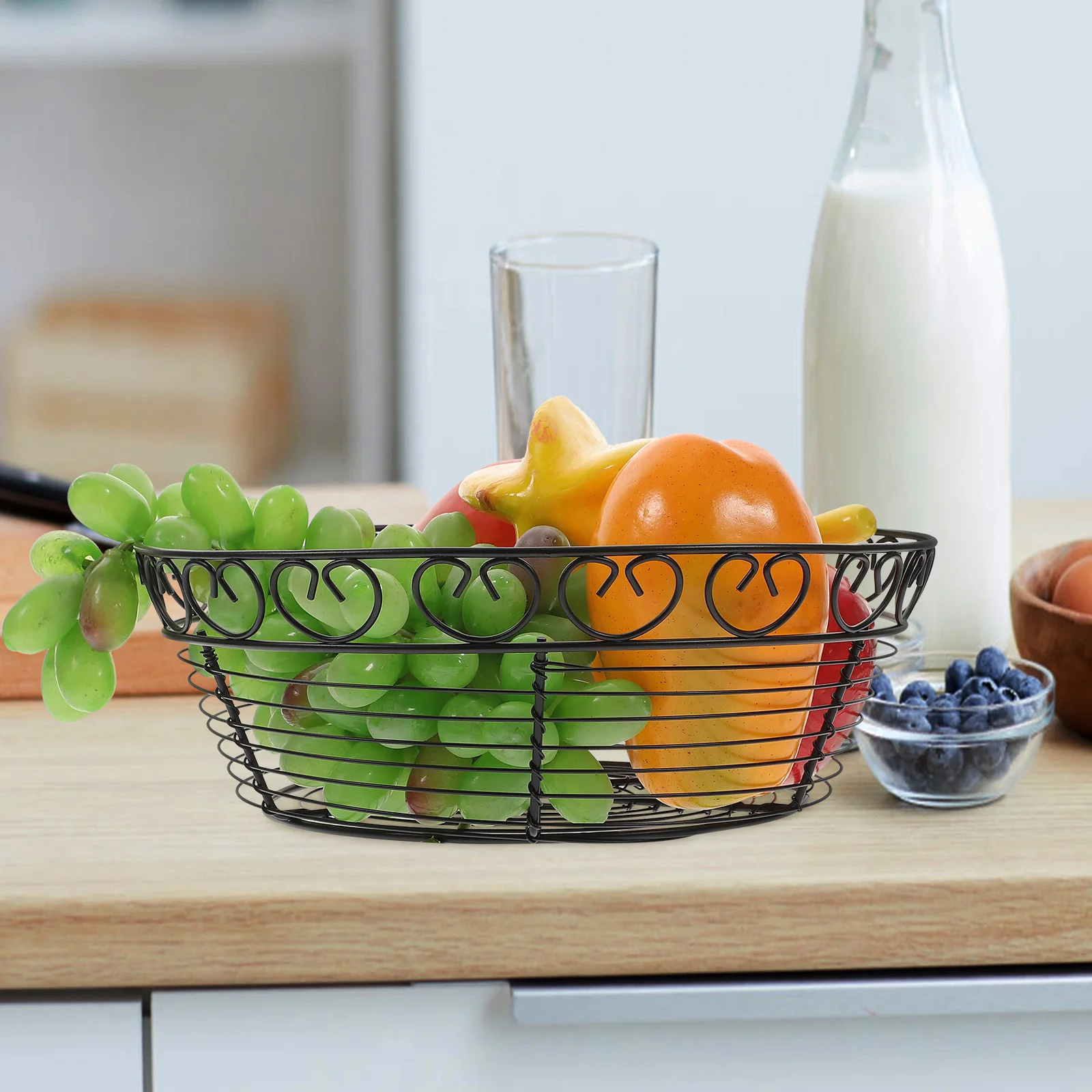 Железная художественная проволочная корзина - Фотография_3