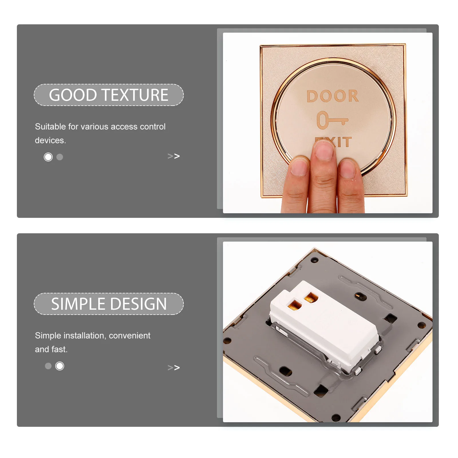 Кнопка выхода, панель переключателя доступа к двери - Фотография_2