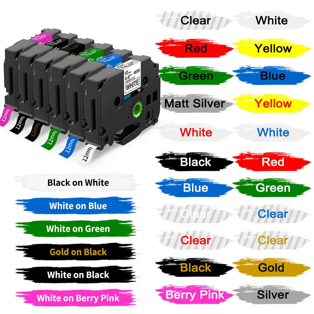 Лента для этикеток 6 мм/9 мм/12 мм 231 221 211