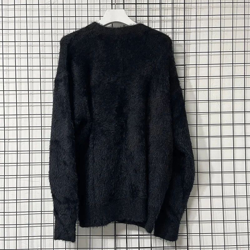 Классический жаккардовый свитер с буквенным логотипом для мужчин и женщин - Фотография_2