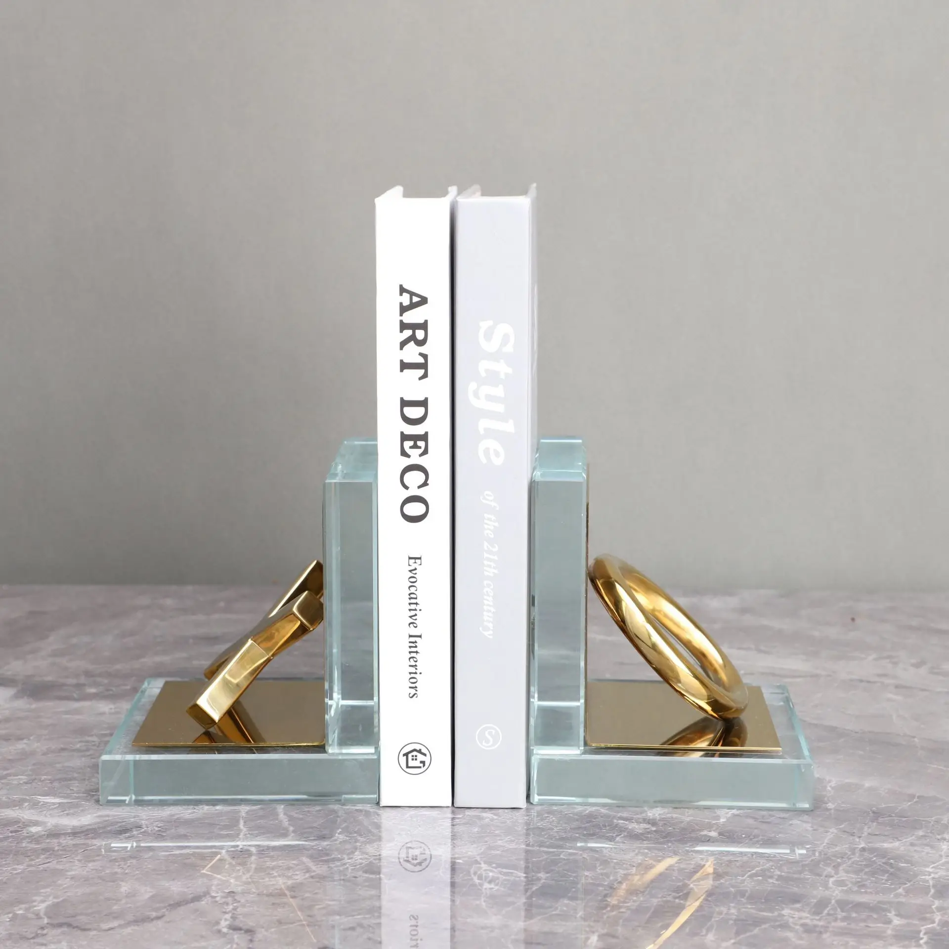 Скандинавский хрустальный металлический подставка для книг xo - Фотография_3