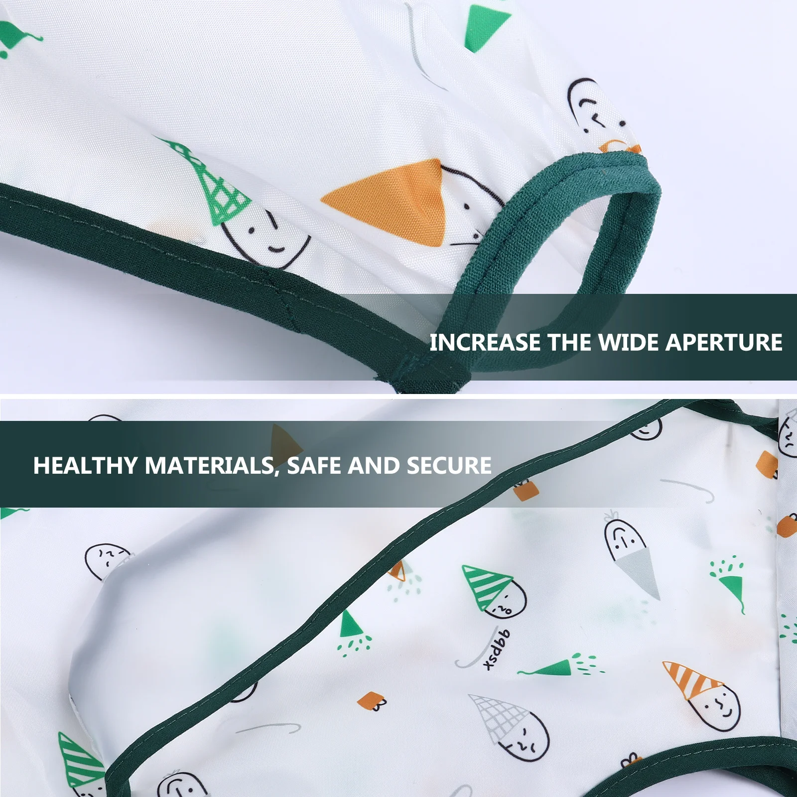 Водонепроницаемый детский нагрудник с мультяшным рисунком - Фотография_4