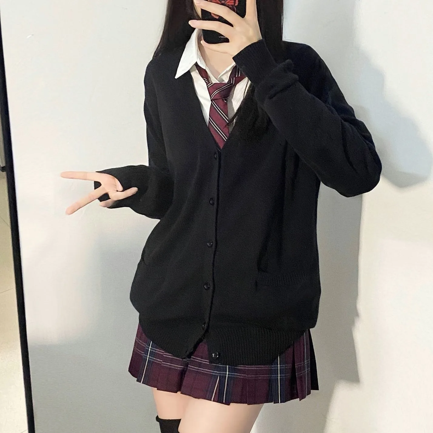 Розовый кардиган для косплея mikasa - Фотография_2