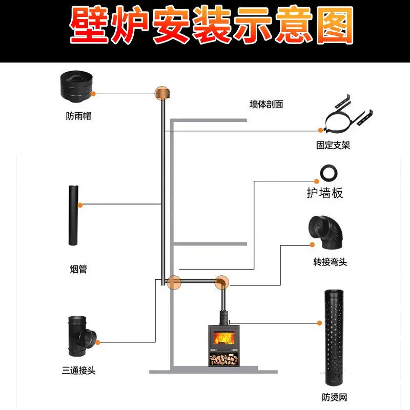 Настоящий пожарный древесный камин - Фотография_2