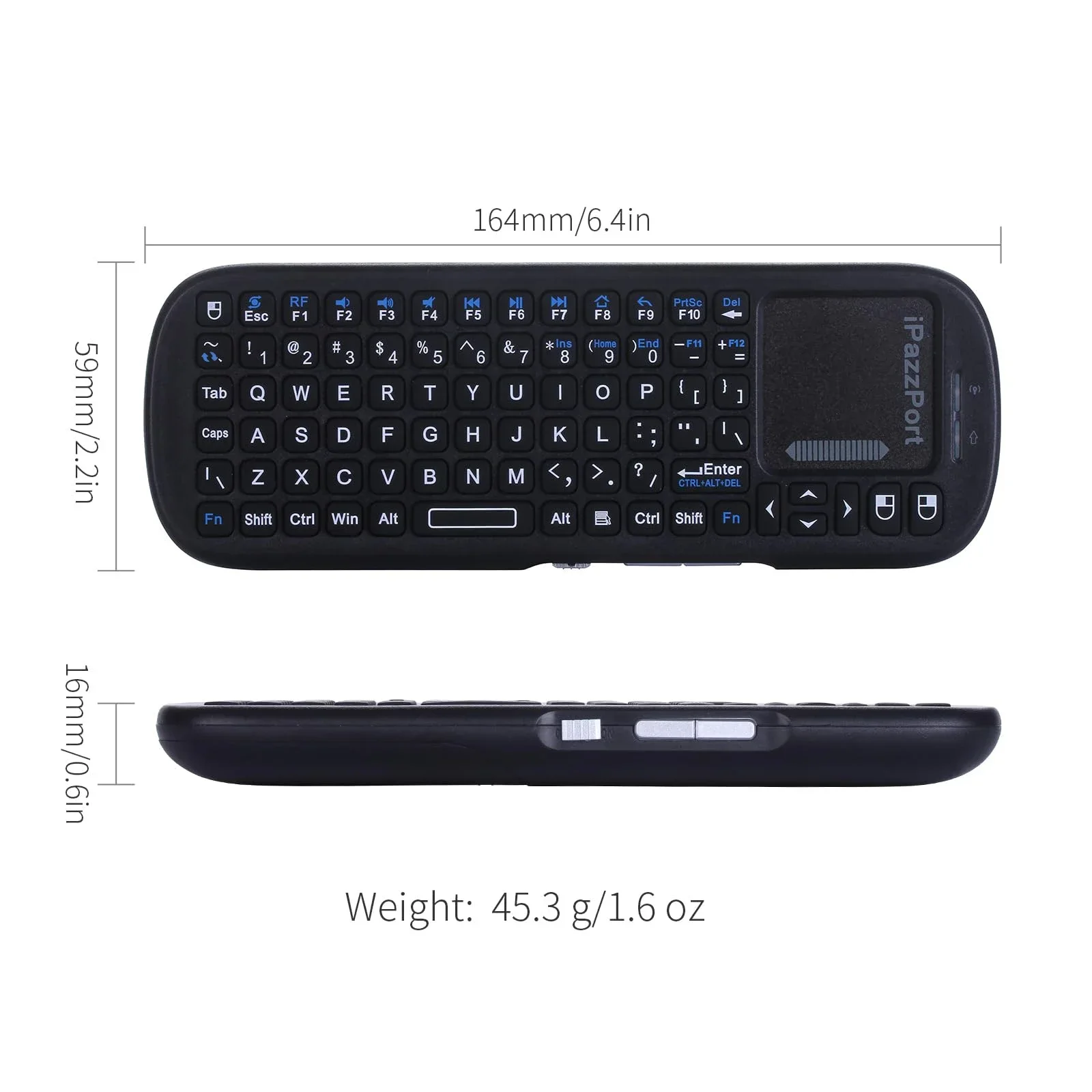 Ipazzport mini bluetooth и беспроводная клавиатура 2 - Фотография_6