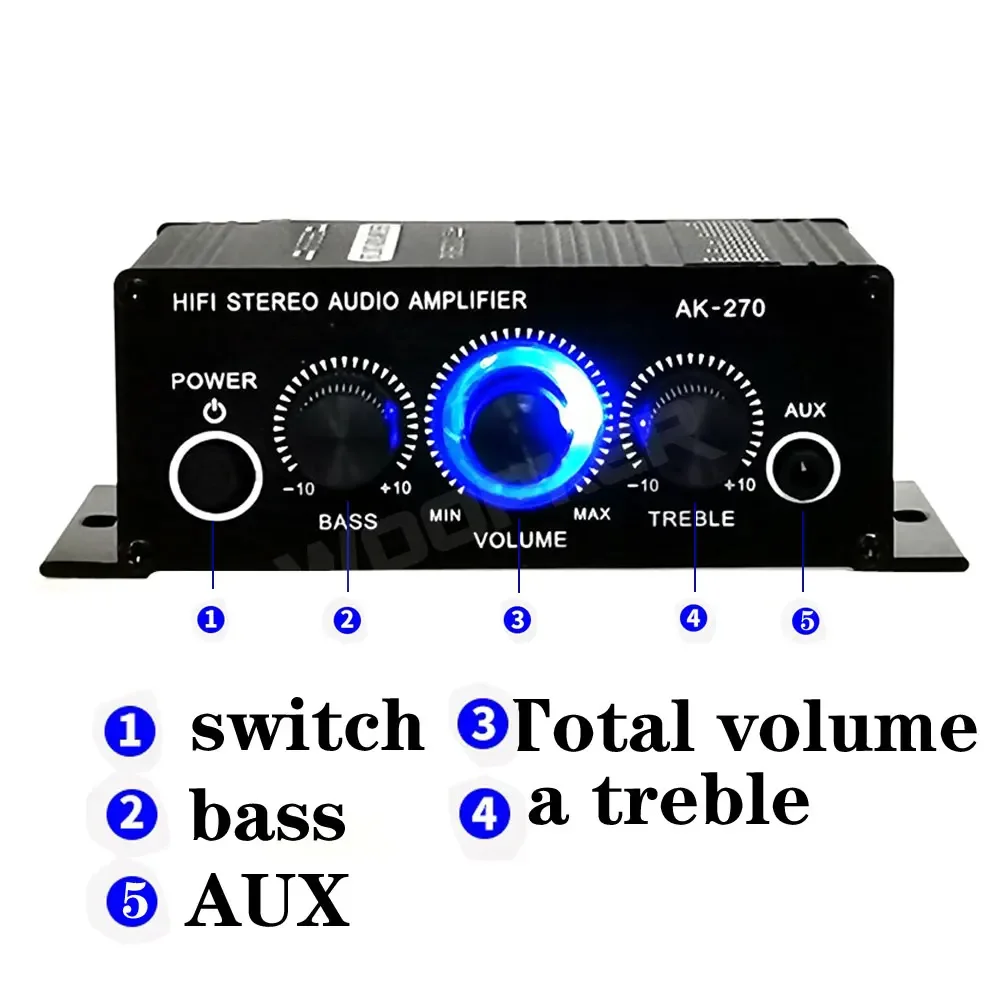 Усилитель звука woopker ak270 20 вт × 2 - Фотография_5