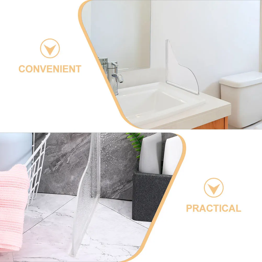 Акриловый брызговик для душа - Фотография_2