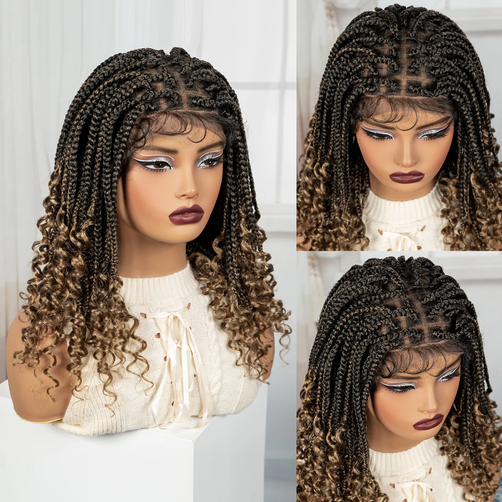 Ombre knotless box плетеные парики - Фотография_5