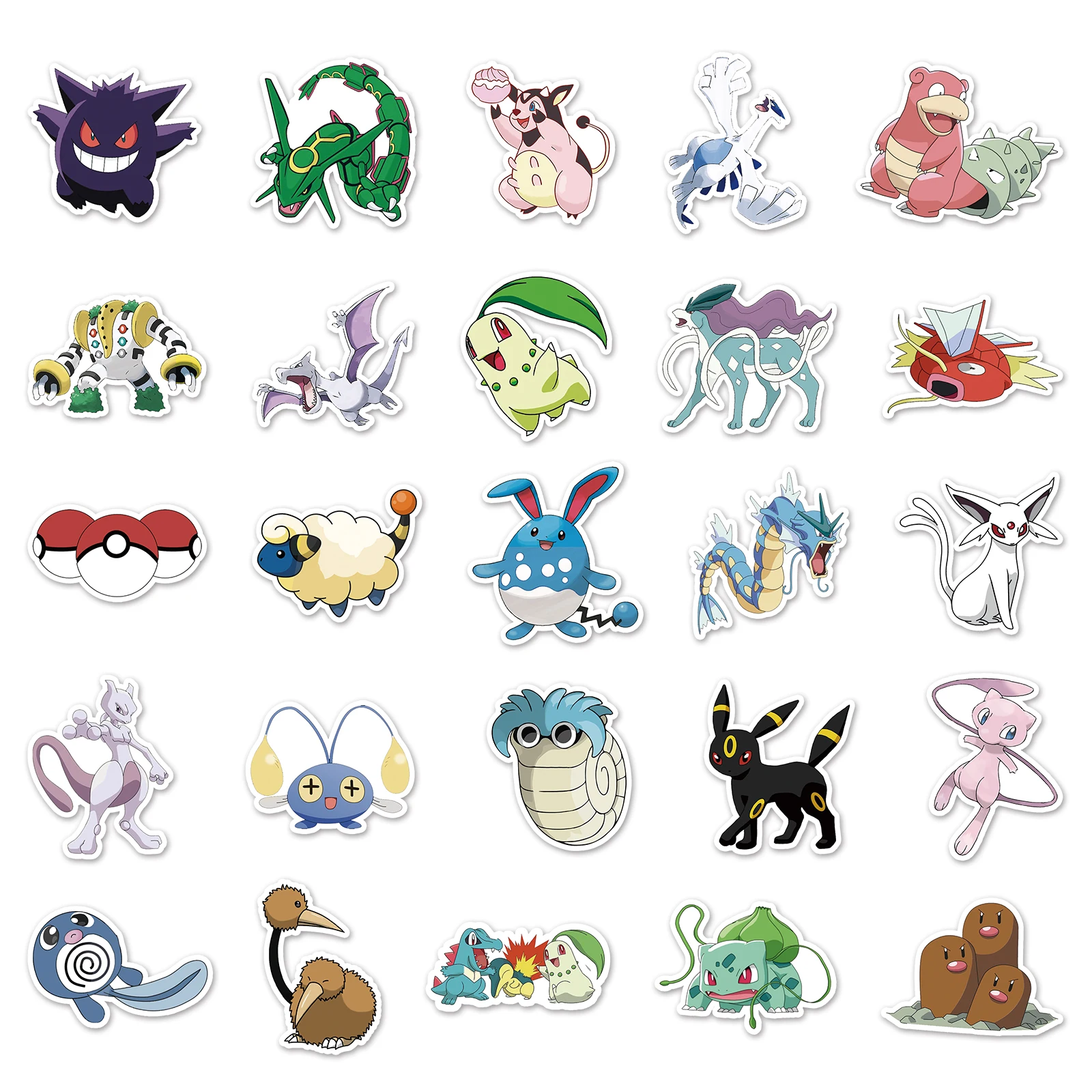 Miniso pokemon водонепроницаемые наклейки diy для телефонов - Фотография_3