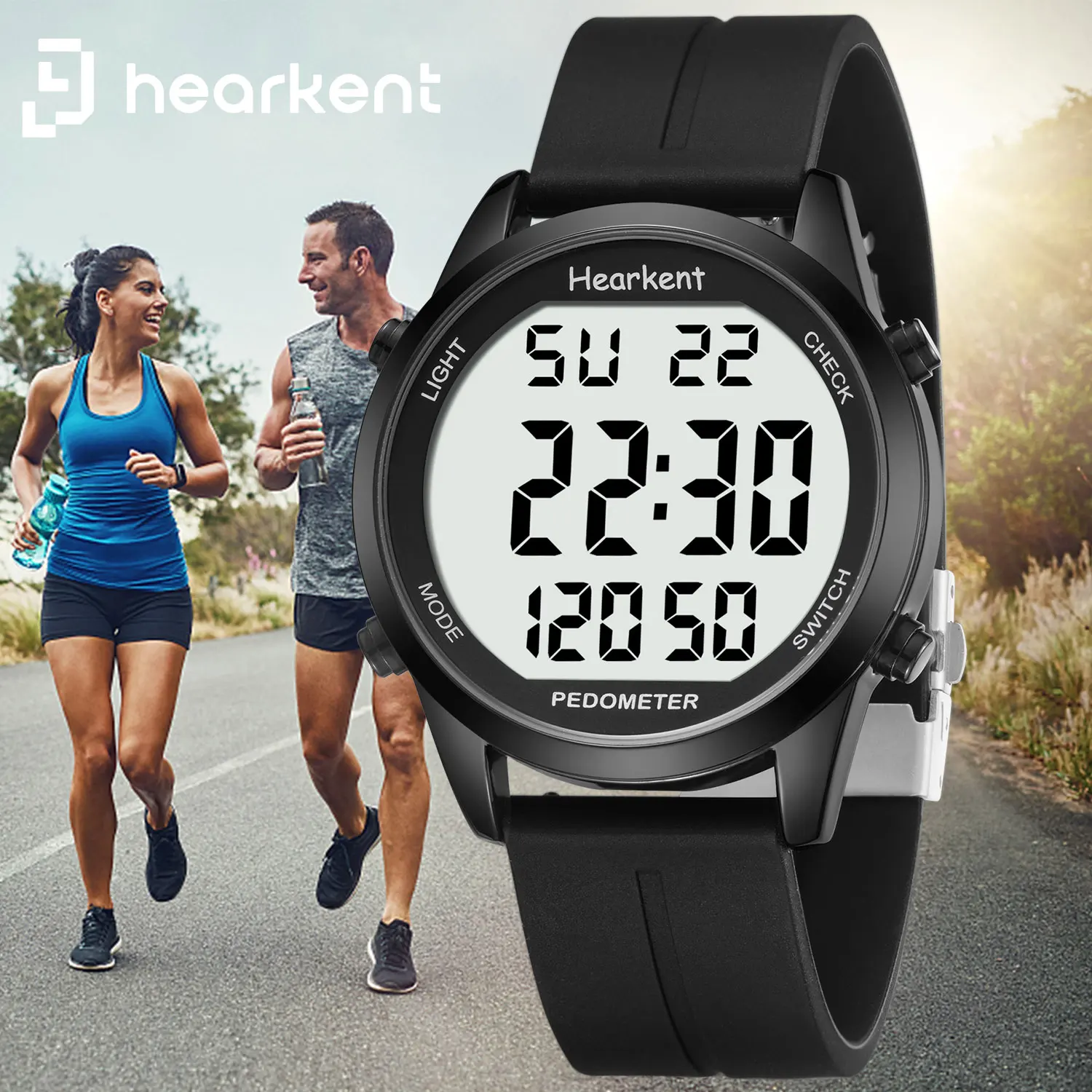 Часы с шагомером hearkent для мужчин и женщин