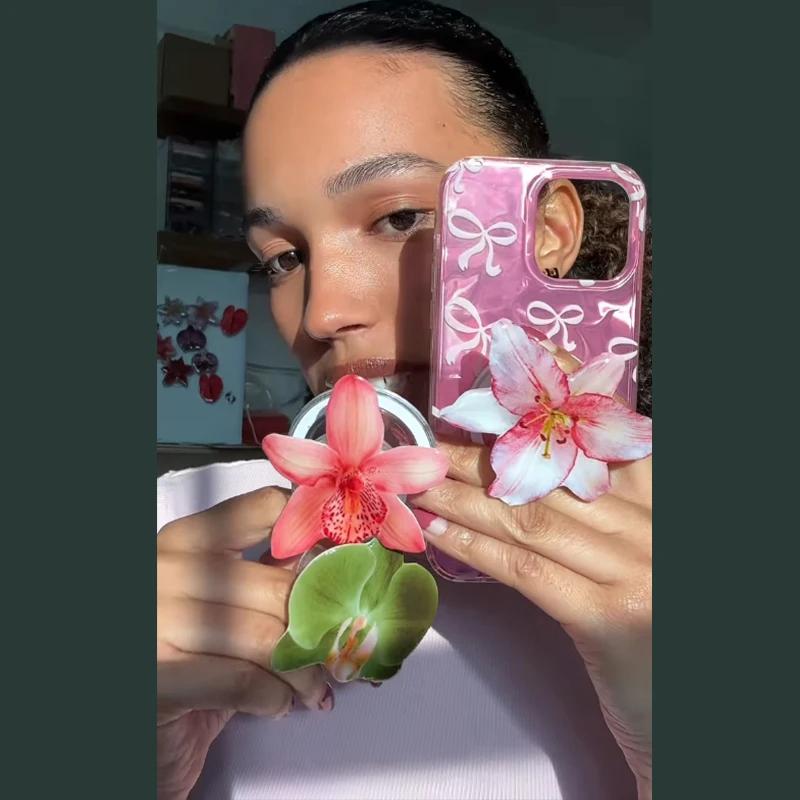 Акриловая розетка с орхидеей cymbidium - Фотография_4