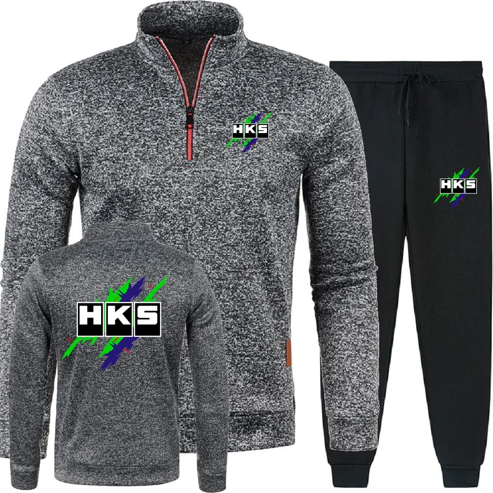 Мужской пуловер с автомобилем hks