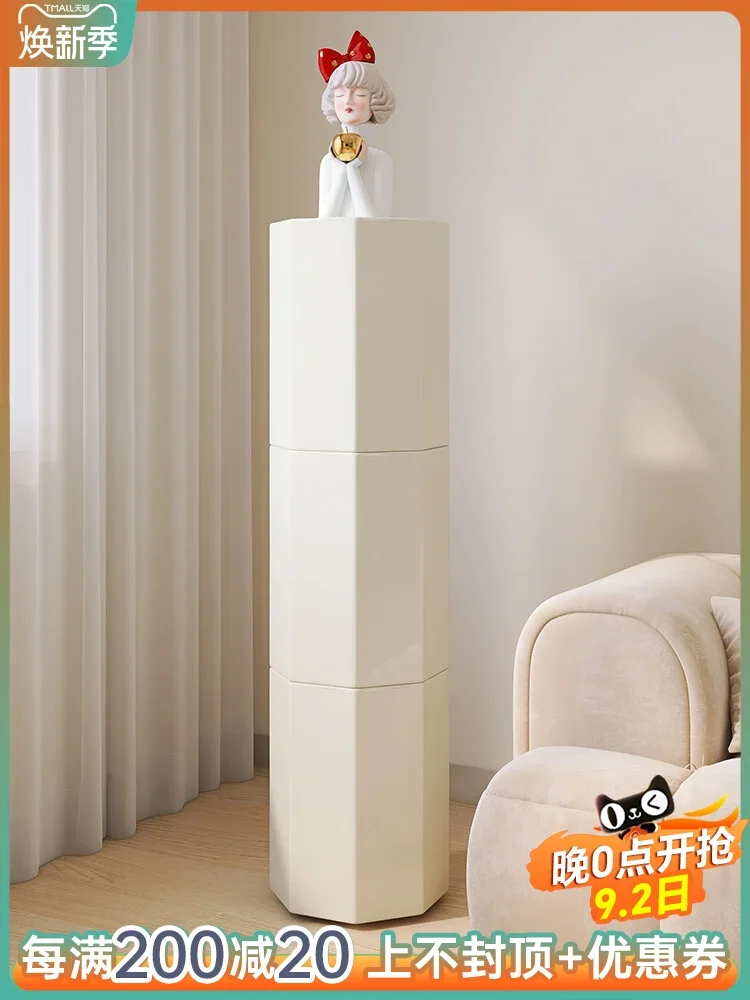 Вращающийся шкаф для обуви с кремовым ветром - Фотография_2