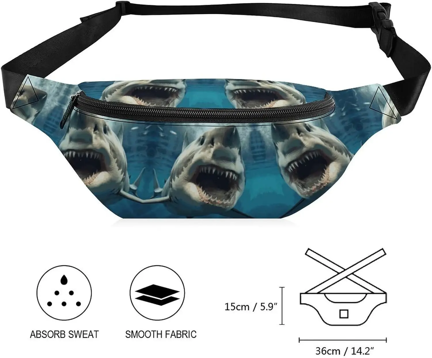 Поясная сумка на молнии для мужчин и женщин - Фотография_2