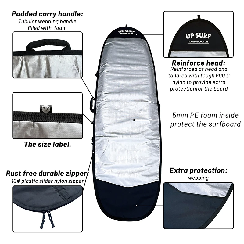 Сумка для доски для серфинга funboard 7 - Фотография_3