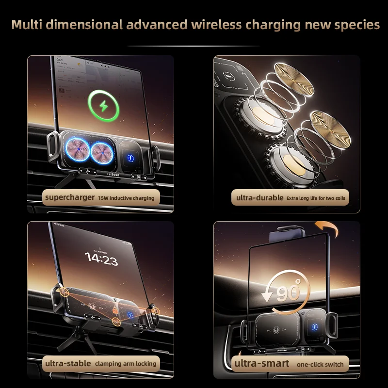 Складной держатель для телефона с двойной катушкой - Фотография_6