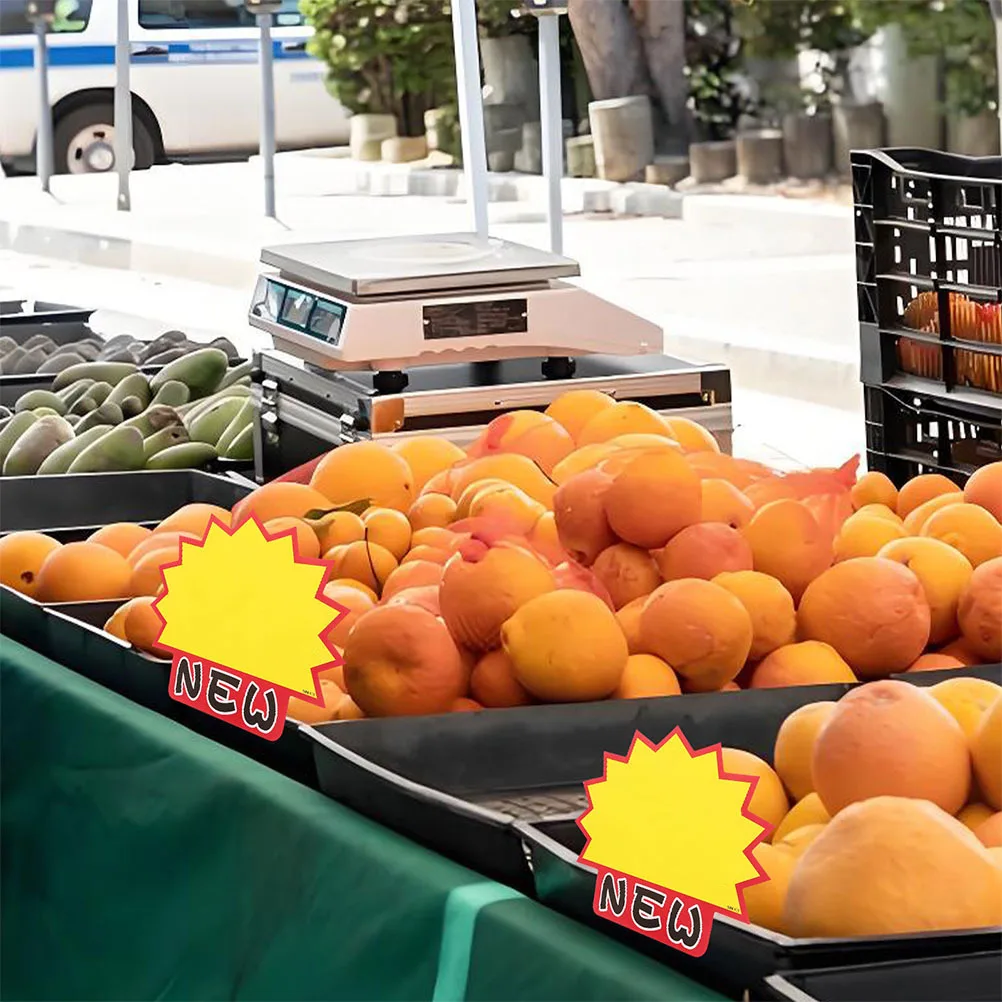 Розничные ценники ярко-желтые бумажные - Фотография_4