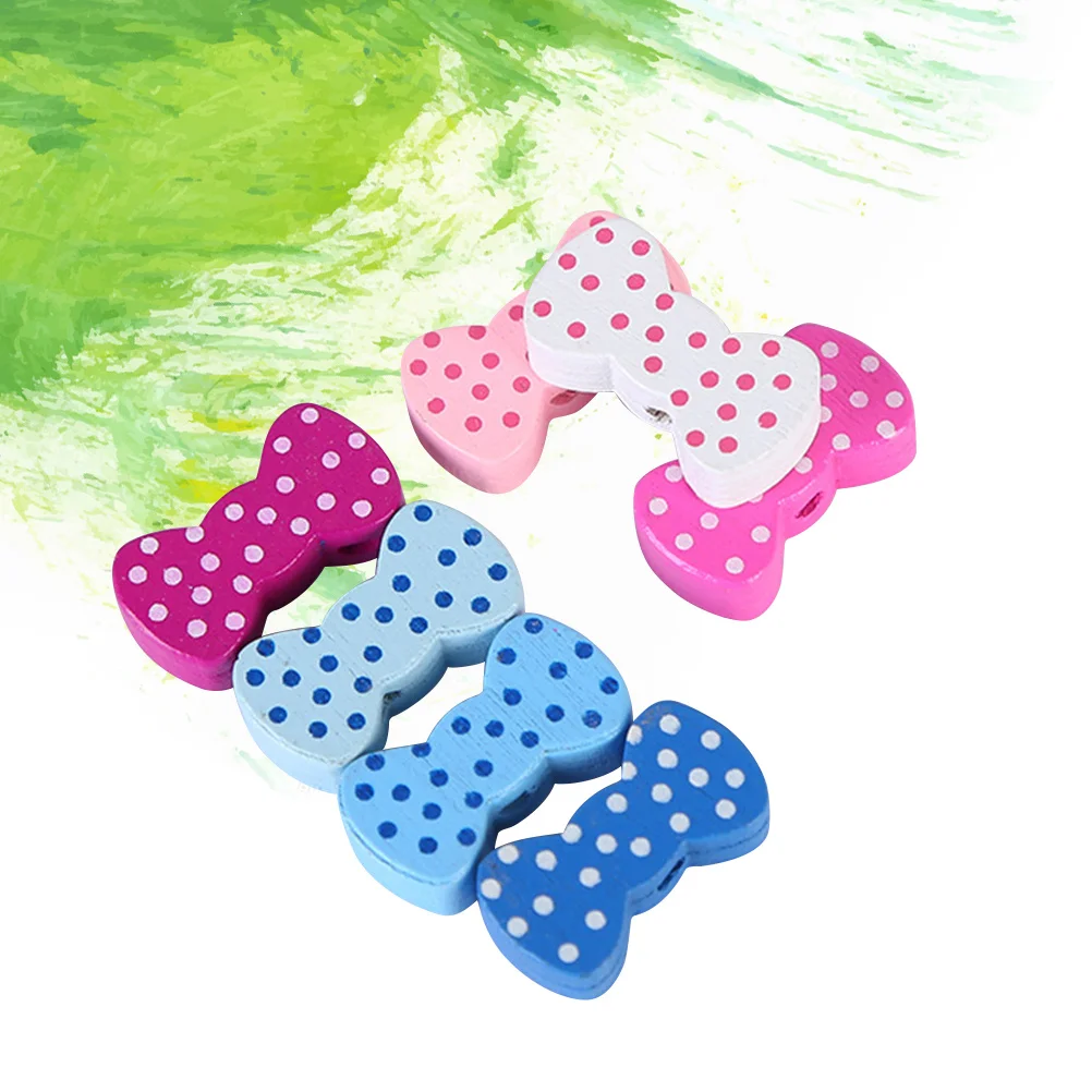 Деревянные бусины с бантом - Фотография_4