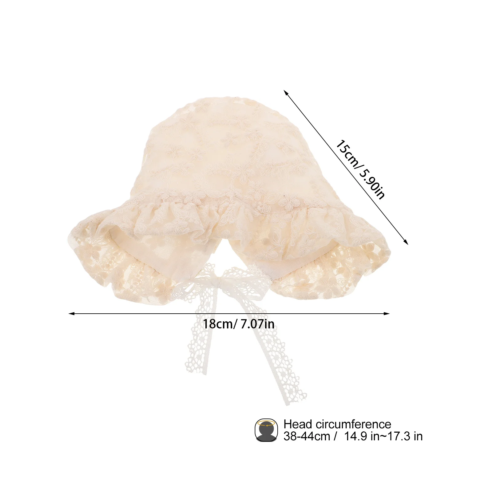 Кружевной капот для маленьких девочек - Фотография_5