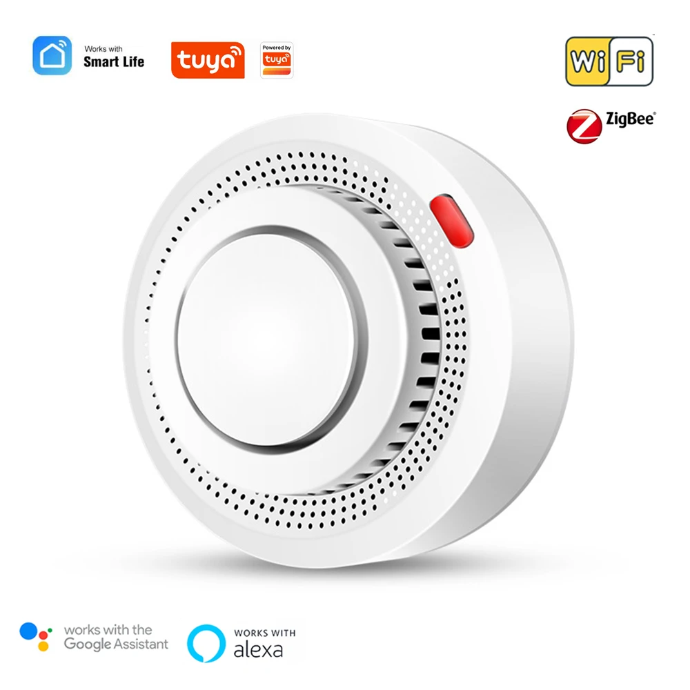 Tuya zigbee wifi детектор дыма