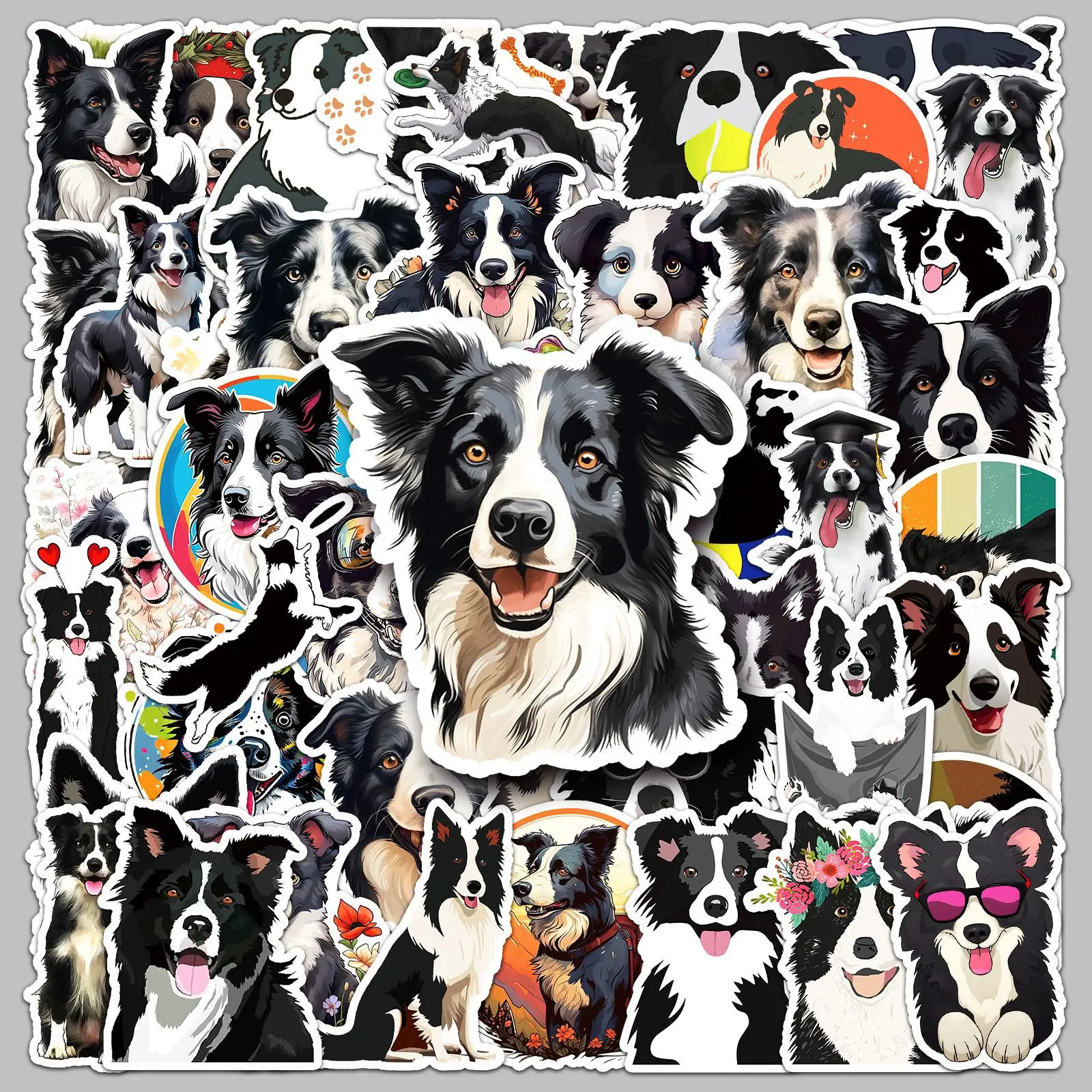Наклейки с граффити серии border collie - Фотография_2