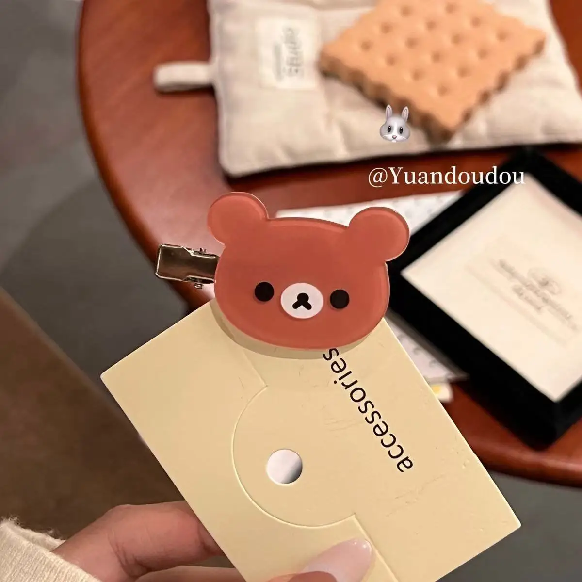 Заколка для волос с рисунком rilakkuma для девочек - Фотография_3