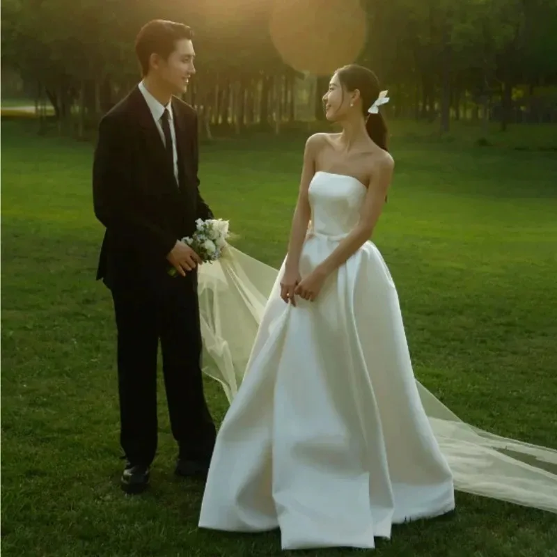 Элегантное свадебное платье трапециевидной формы - Фотография_3