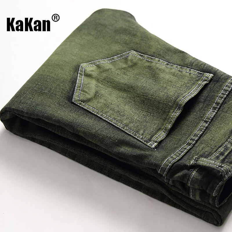 Мужские джинсы с эффектом потертости kakan - Фотография_6