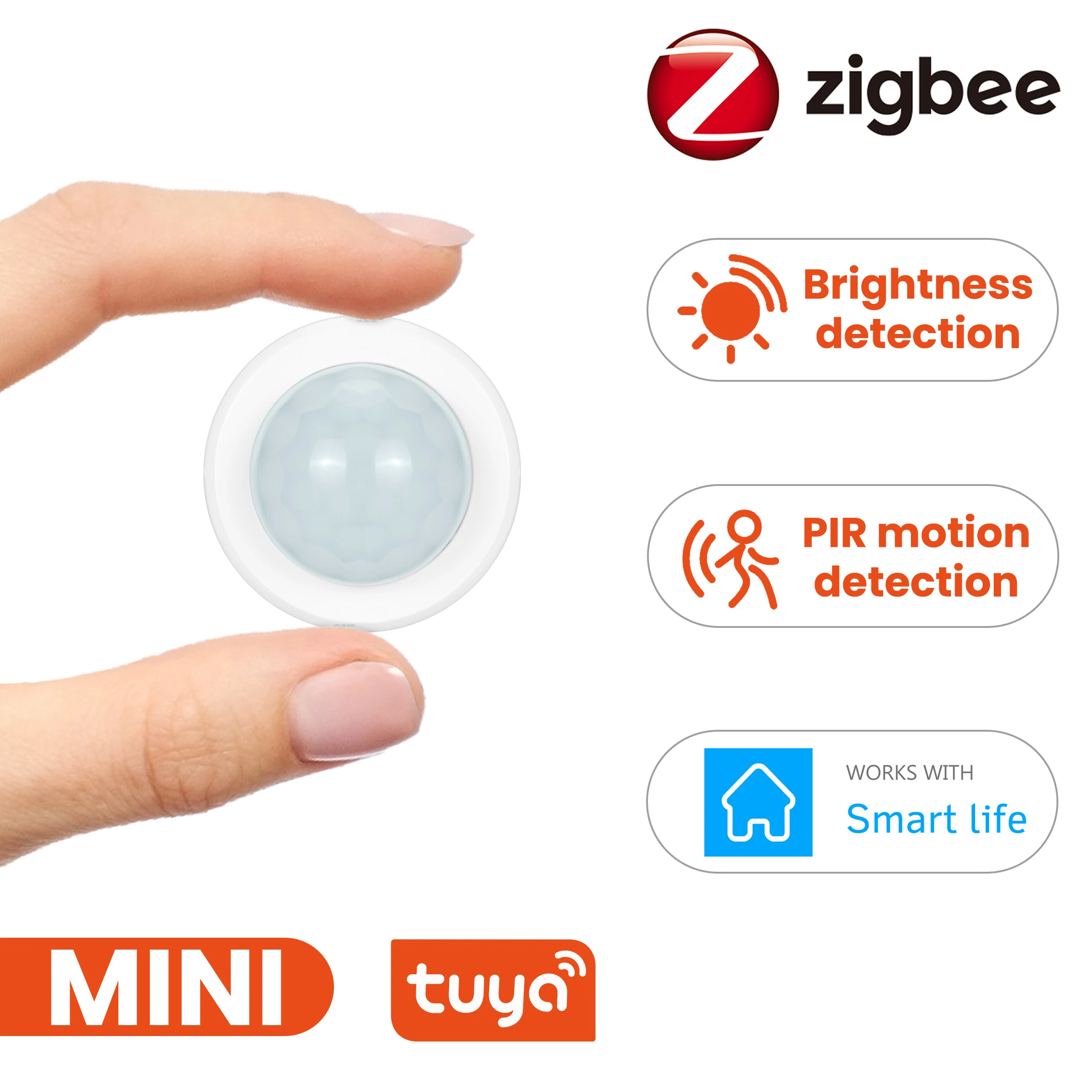 Tuya zigbee 3,0 мини pir детектор