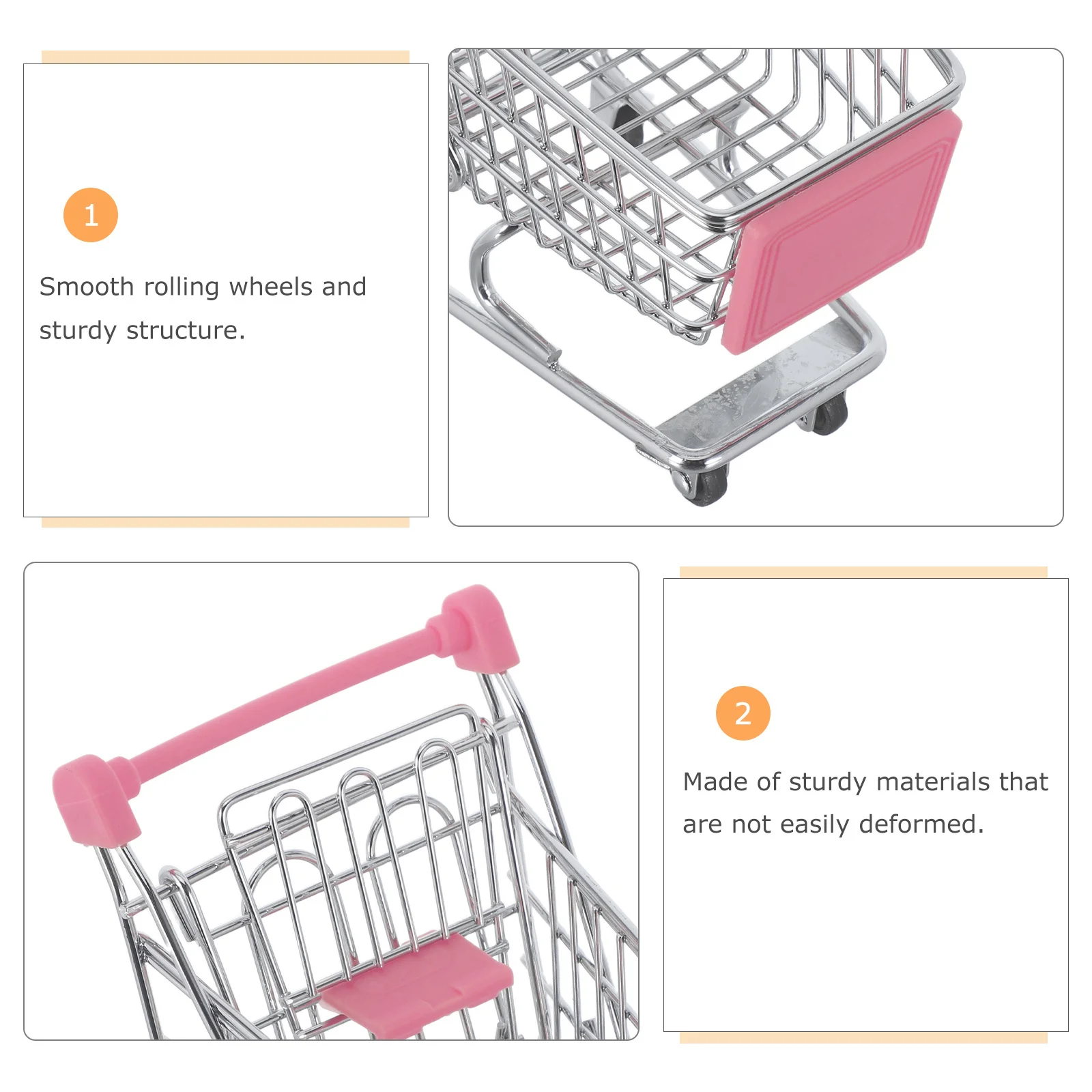 Металлическая мини-тележка для покупок - Фотография_6