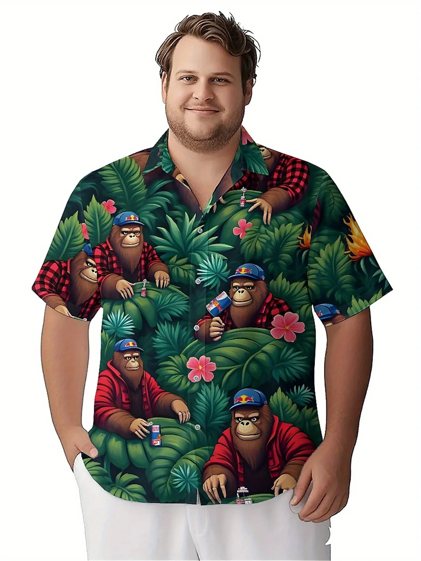 Мужские гавайские рубашки больших - Фотография_4