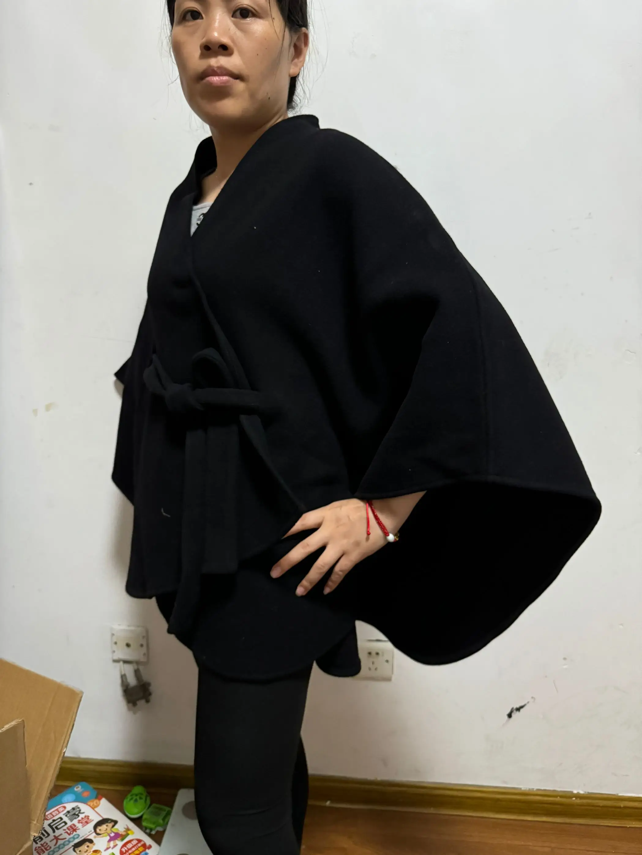 Женское мягкое кашемировое одеяло с поясом - Фотография_5