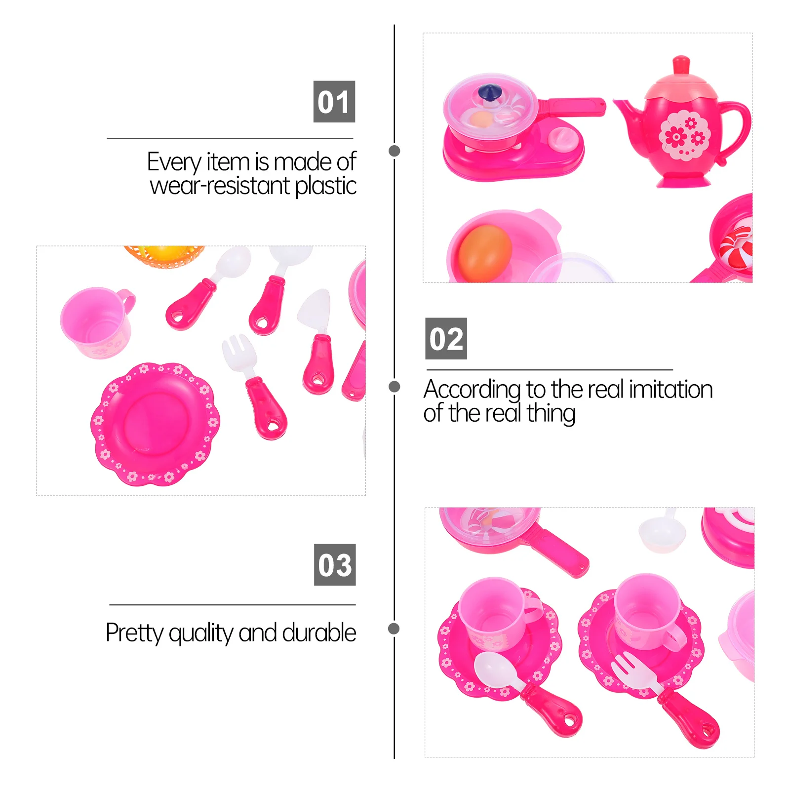 1 комплект, 1 детский чайный сервиз для дня рождения