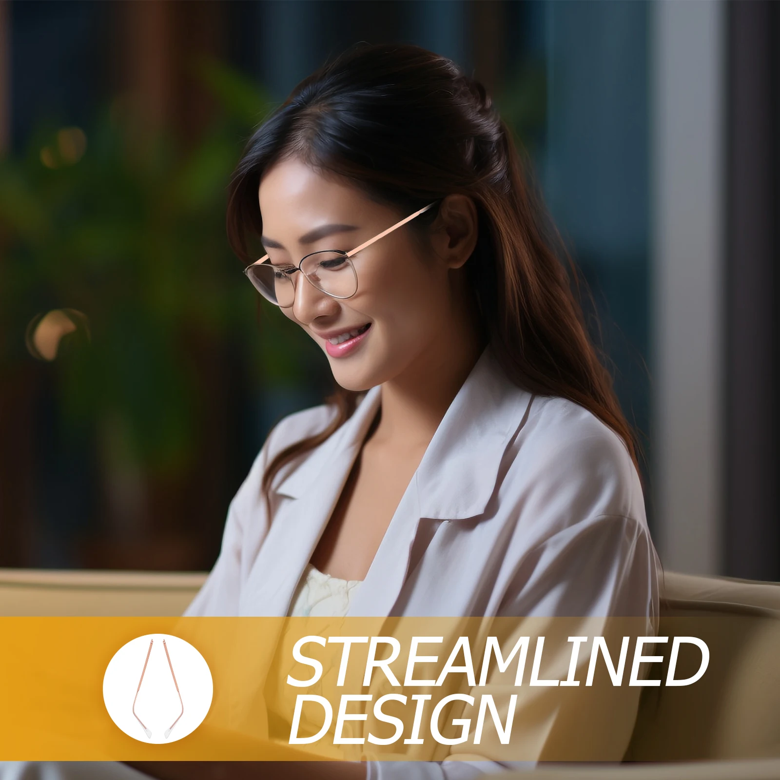 1 пара металлических ножек для очков