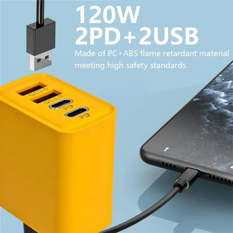 Зарядное устройство usb type-c с 4 портами - Фотография_2