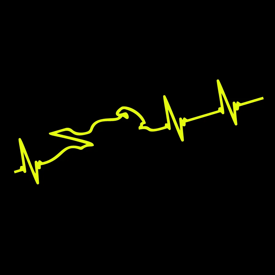 Наклейки на мотоцикл heartbeat
